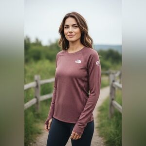 The North Face Pink Polka Dot Top